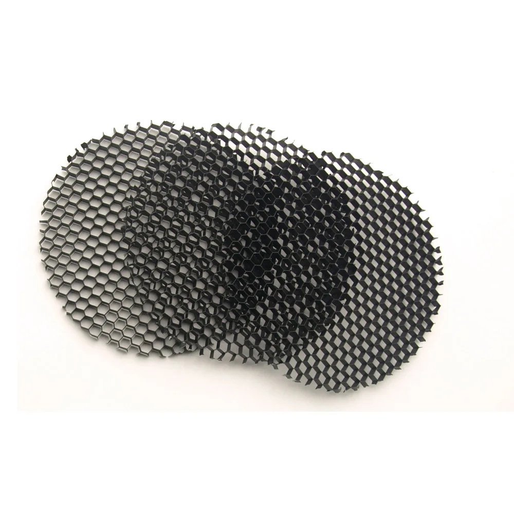 LED  Soft light shade hood downlight spotlight round honeycomb mesh cover black anti-glare anti-dazzling light aluminum