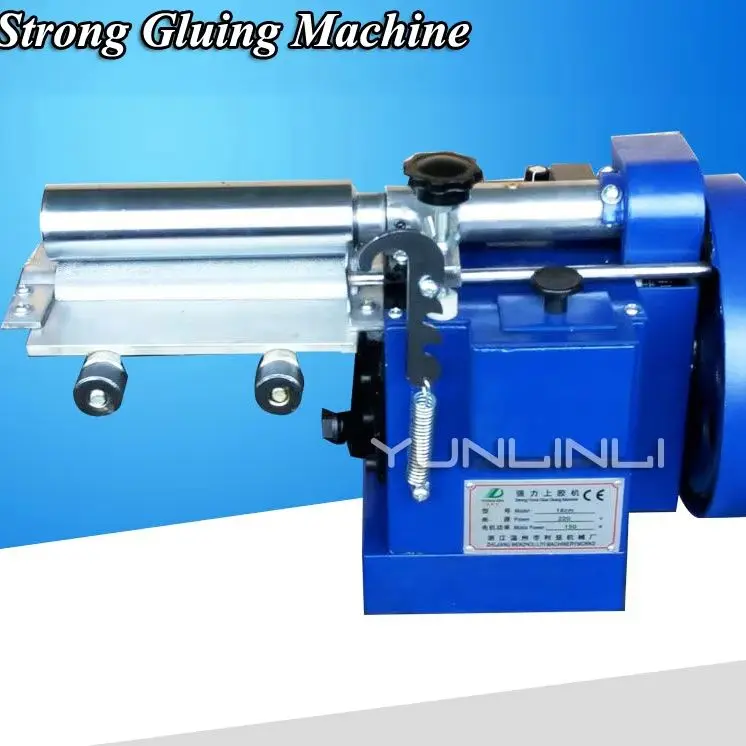 Automatic Gluing Machine 160mm Yellow Rubber Petrol Rubber Roller On Plastic Machine Use For Surface Coating With Glue