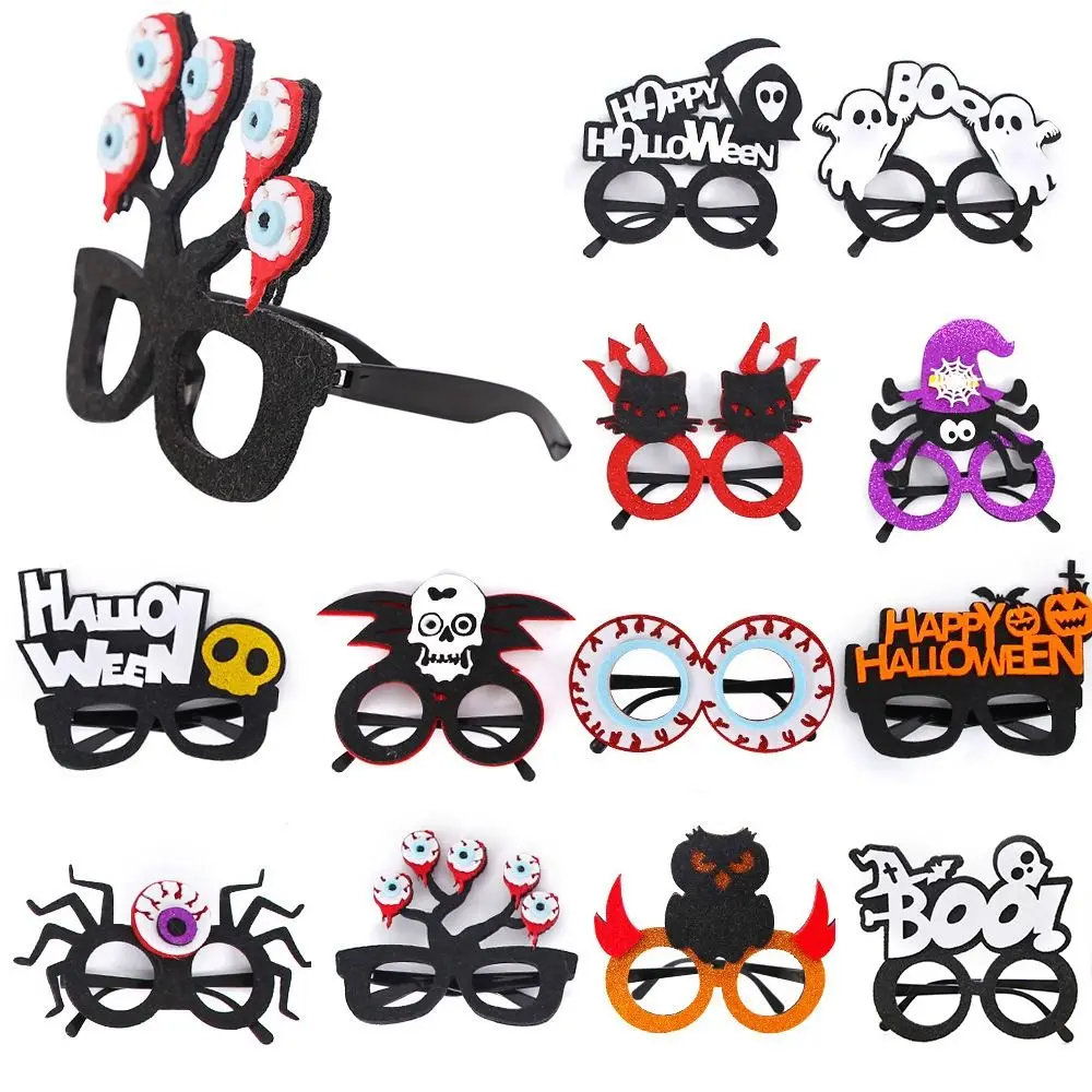 Ghost Pumpkin Bat Halloween Glasses Costume Cosplay Party Favors Halloween Party Supplies Photo Props Supplies Eyeglasses Frames