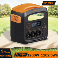 Newsmy N1200 Portable Power Station 1100.5Wh LiFePO4 Battery 1200W PEAK 2400W Outdoor camping Home urgent Eemovable Power Supply
