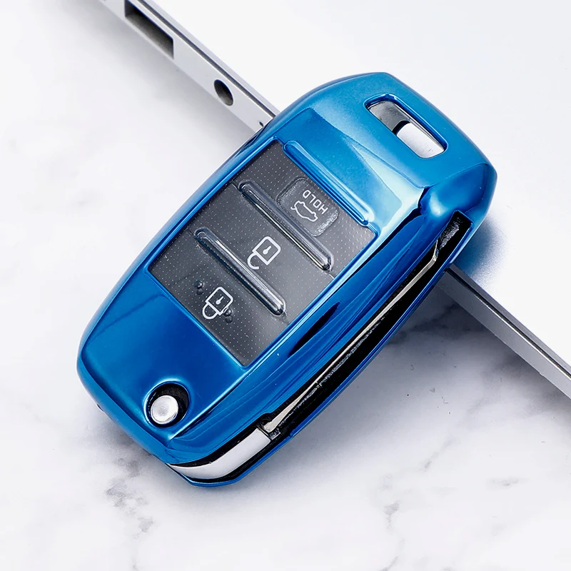 Key Case Cover for Kia K2 Rio Sorento K4 Cerato Forte Picanto Stonic Carnival Soul K3 K5 Sportage R Optima Telluride Seltos Ceed
