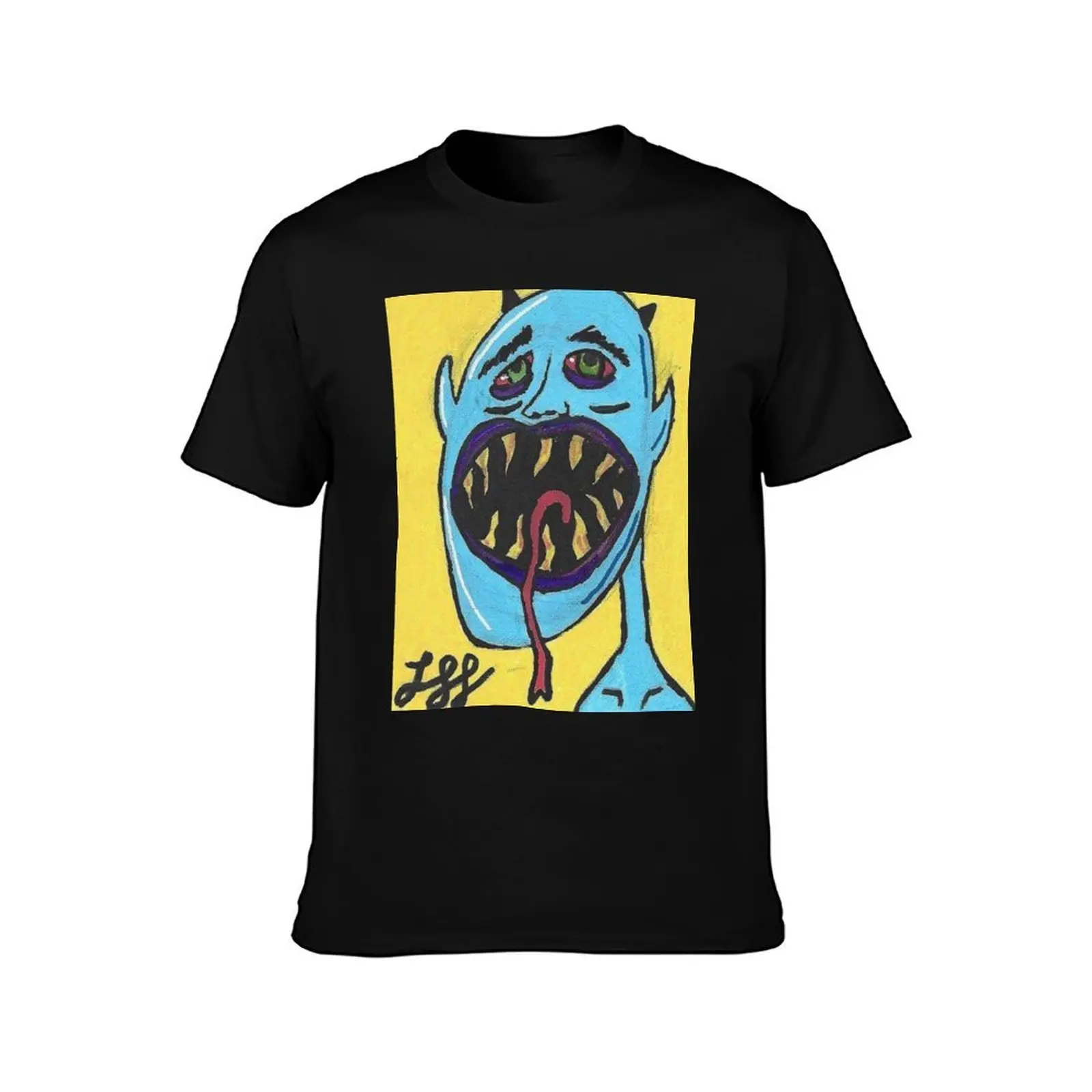 Yellow Devil T-Shirt Festive Simple T-Shirt