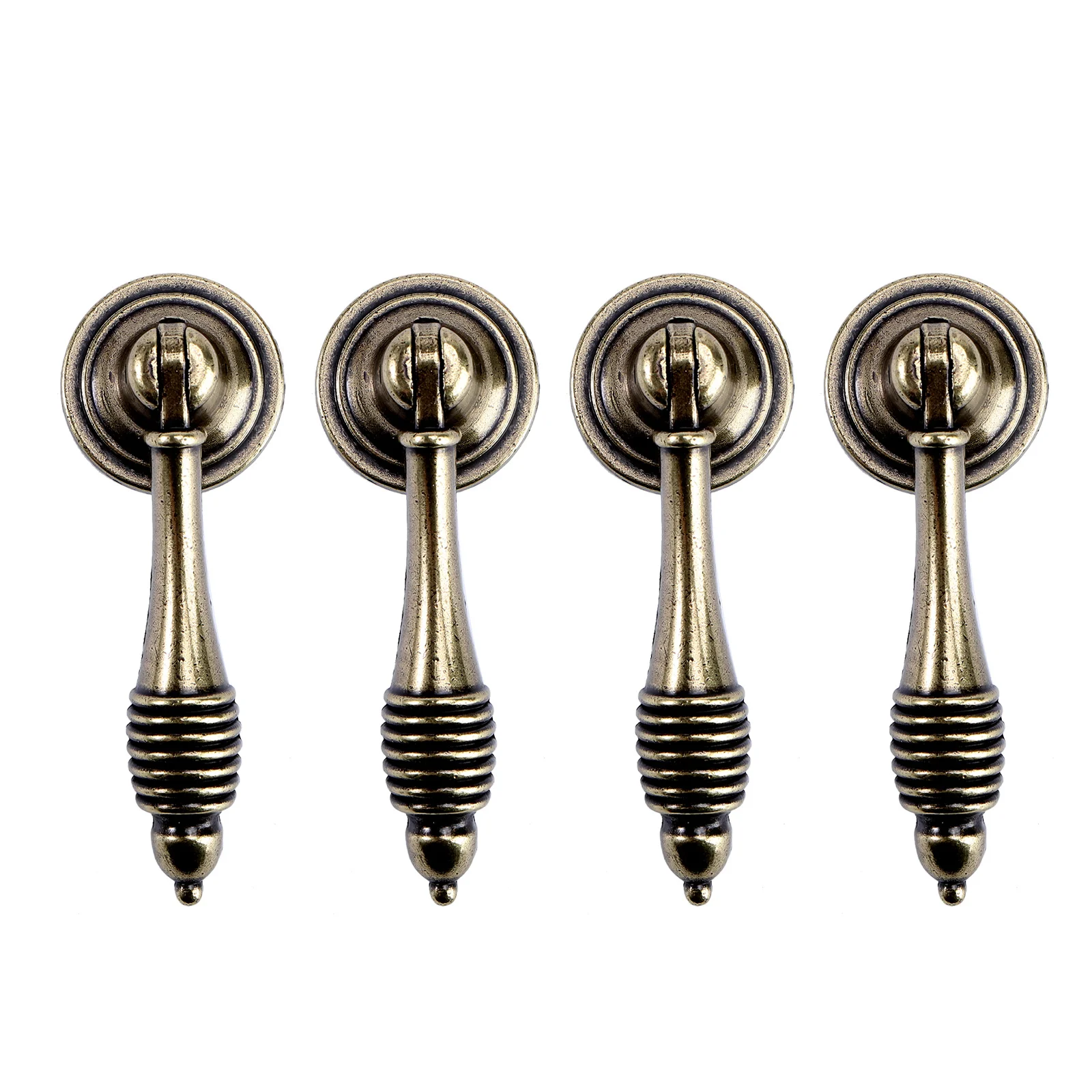 

4Pcs Unique Door Knob Zinc Alloy Cabinet Pull Ring Stylish Furniture Accessory for Home Decor Furniture Knob Door Handle