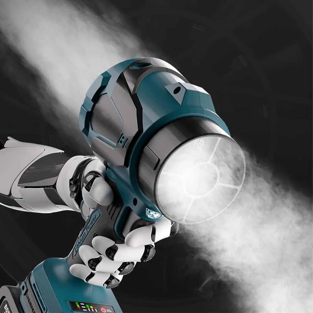 Kipas Turbo untuk Baterai Dewalt 20V Peniup Udara Kuat Kipas Jet Turbo Maks 1000G Kemudiannya Kemoceng Daun Alat Listrik Genggam untuk Makita