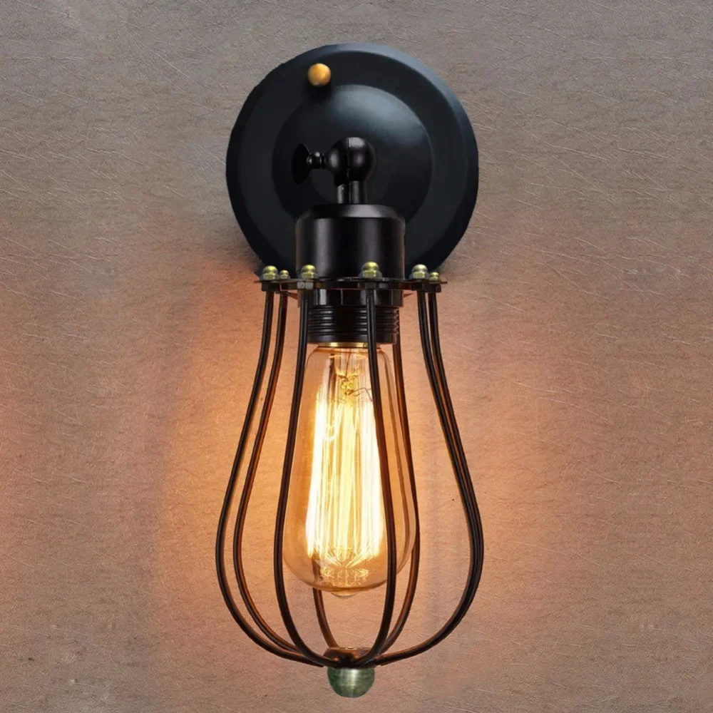 

Vintage Wall Lamp Retro Light Loft Luminaire Home ing Industrial Sconce Modern 220V Fixtures Abajur Lustre