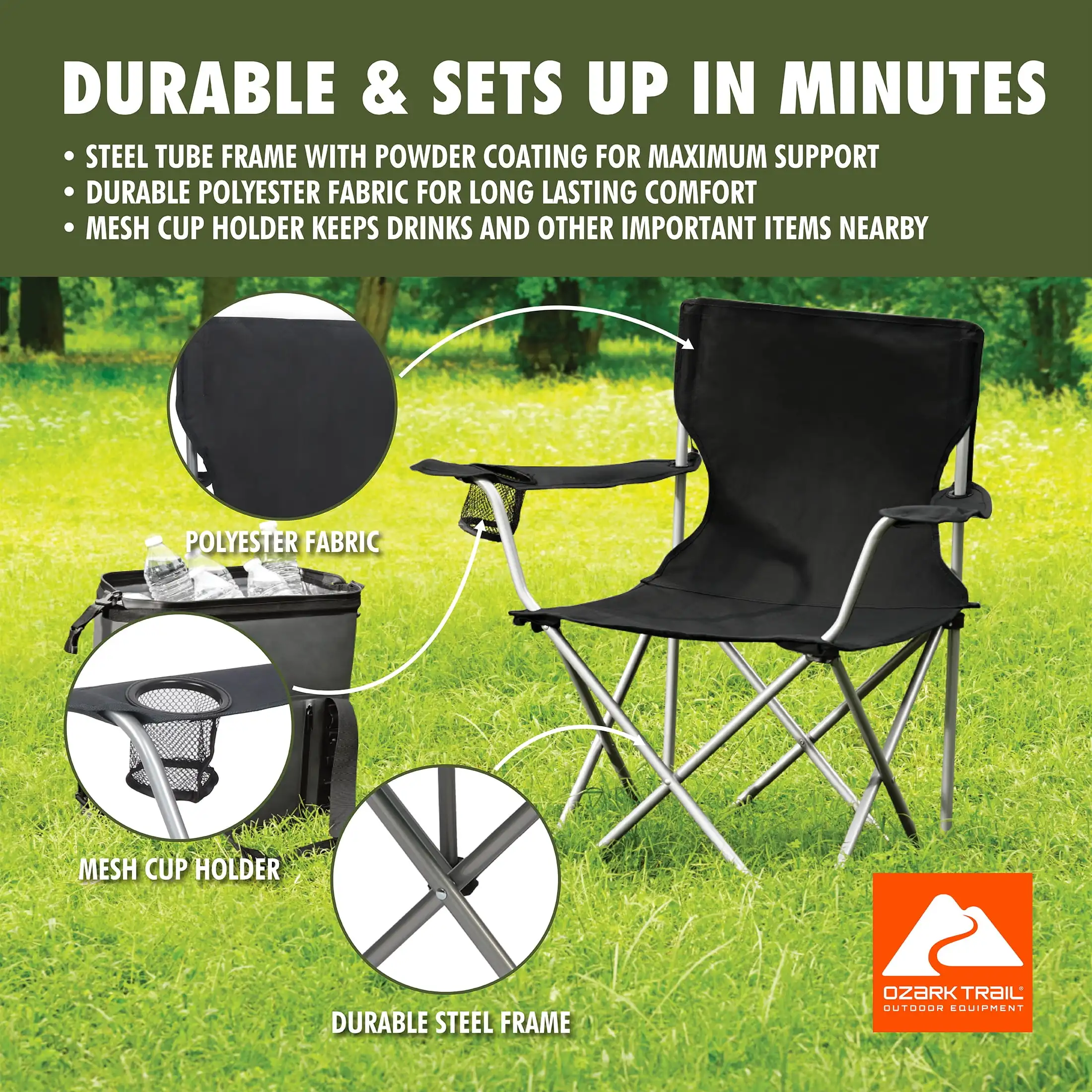 Ozark Trail Quad Folding Camp  - огляд і ціна Camping Quad