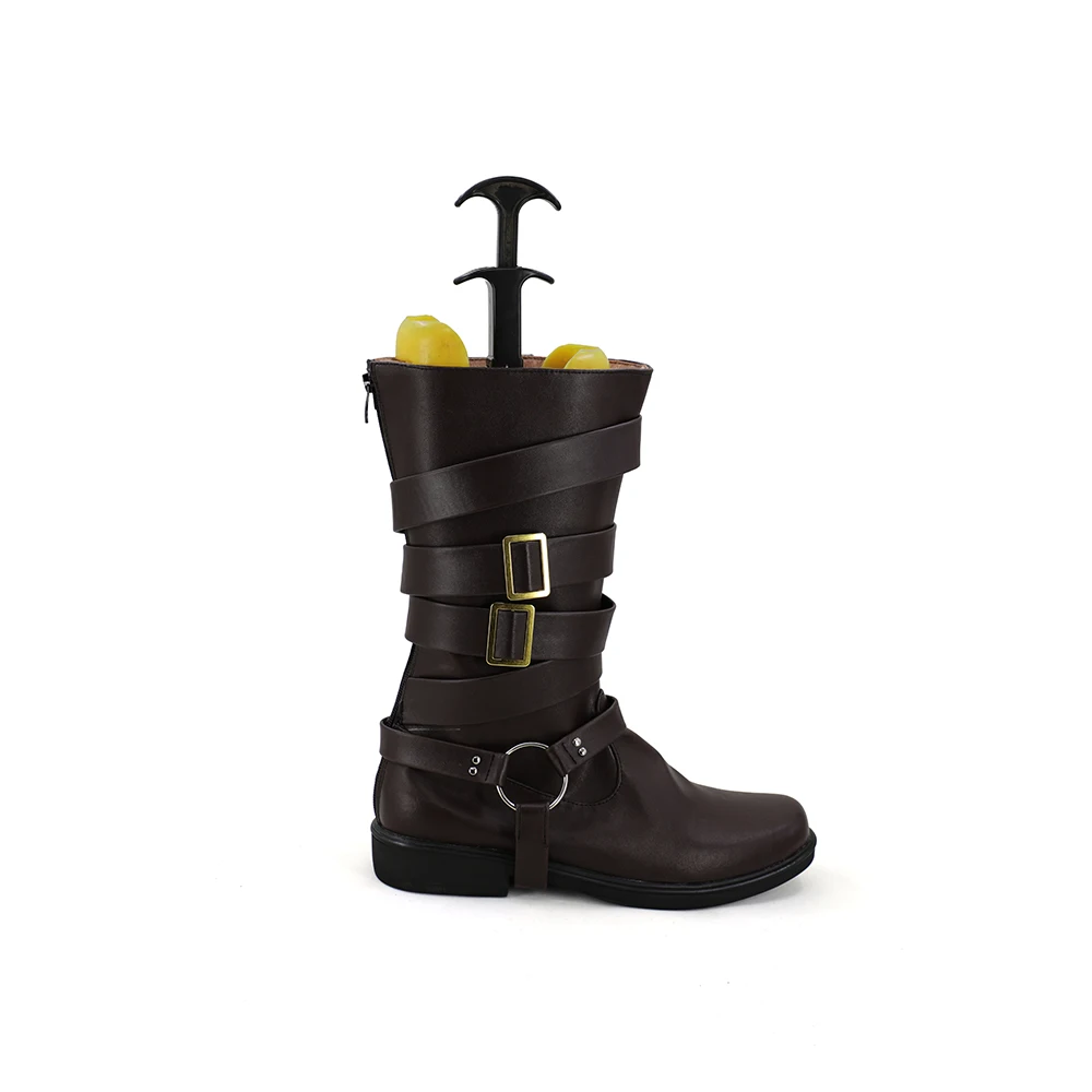 5 Dante Cosplay lederne Stiefel Schuhe Halloween Karneval Schuhe Prop nach Maß