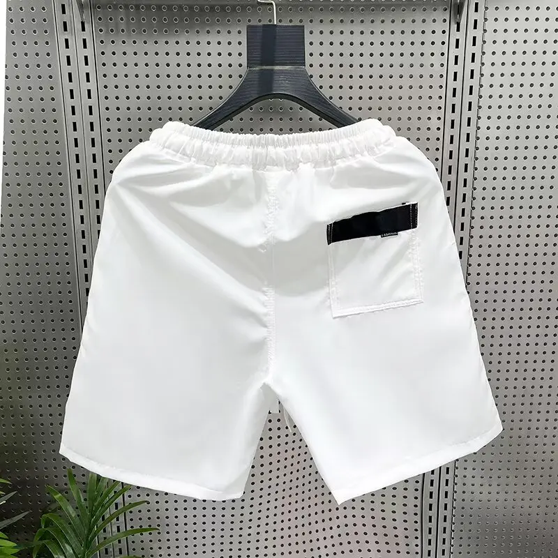 Pantalones cortos de alta calidad para hombre, pantalones cortos de playa transpirables de secado rápido de verano, ropa de moda de estilo americano para hombre, pantalones deportivos 2025