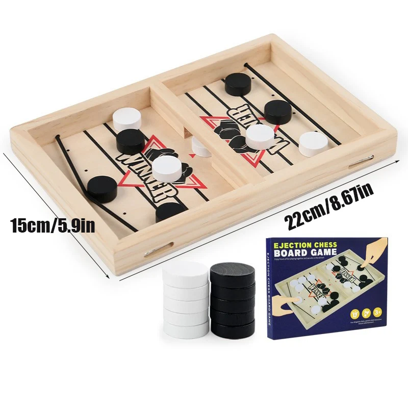 

Деревянная настольная игра-баттл для двух игроков, интерактивная игрушка для родителей и детей.