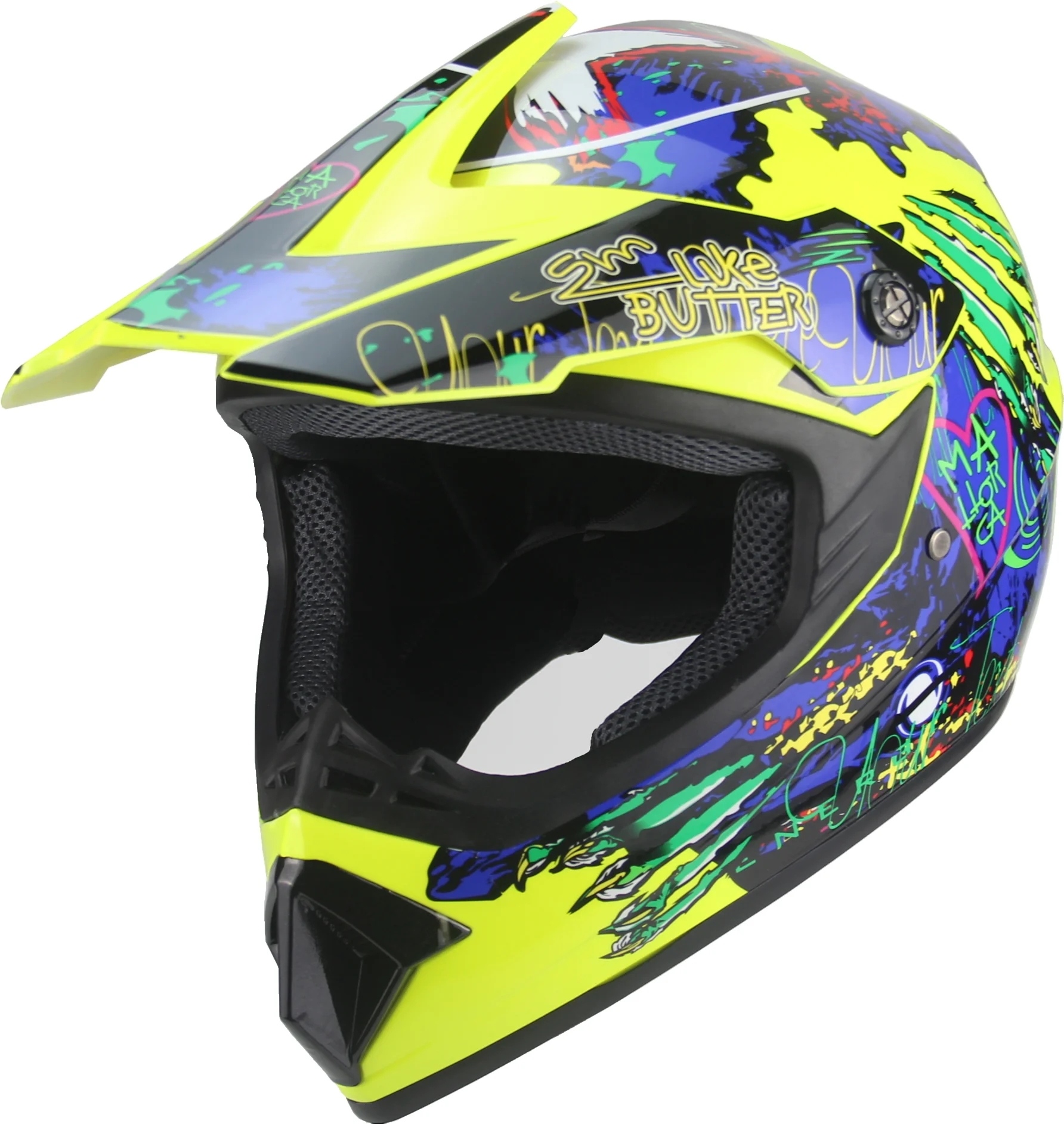 

Unisex all-season full-face motorcycle helmet, available in multiple colors
