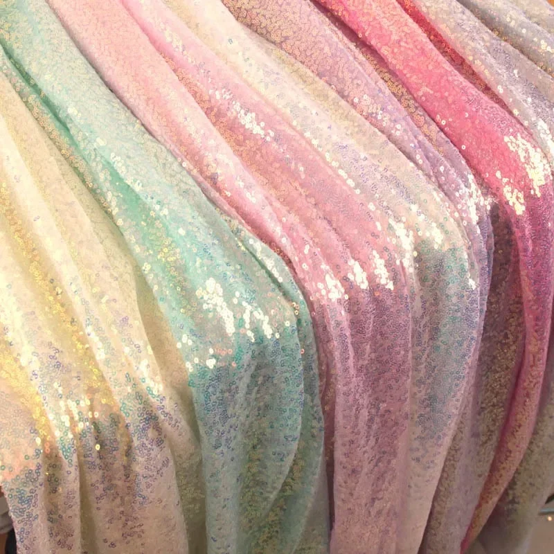 100x150cm 3MM Sequins Fabric Fabric Mesh Mess Wedding Decoration Shooting Background Dress Stage Clothing Fabrics