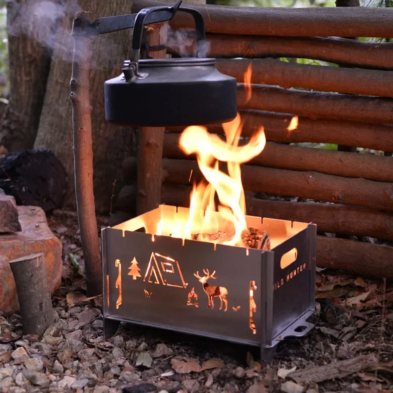 

Mini Brazier Charcoal BBQ Grills Portable Garden Firewood Tourist BBQ Grills Camping Folding Barbecue Utensils Parrilla LLBB