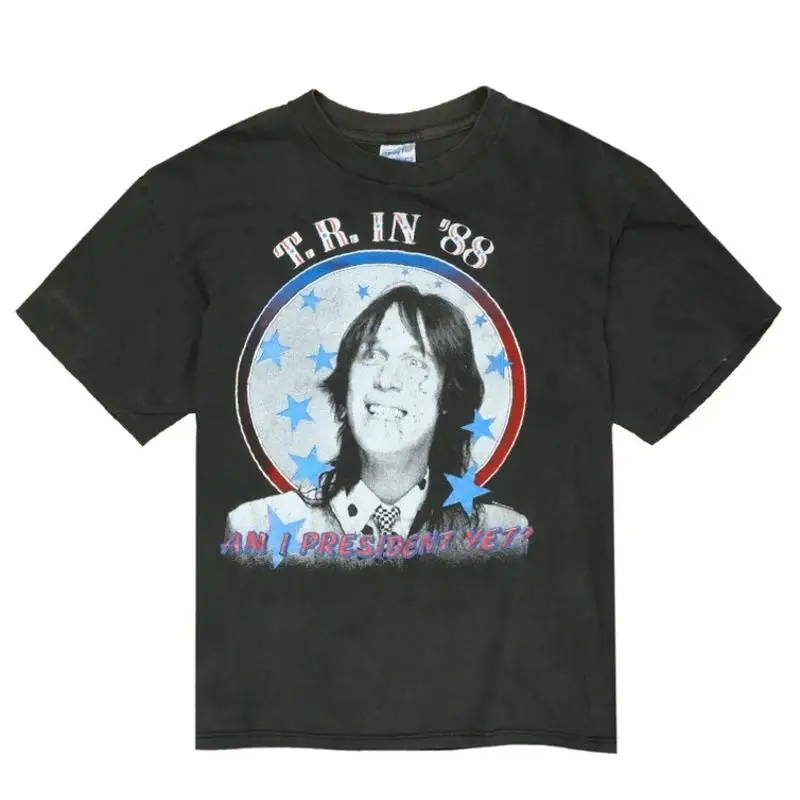 تي شيرت Todd Rundgren Am I President Yet Tour باللون الأسود الكلاسيكي