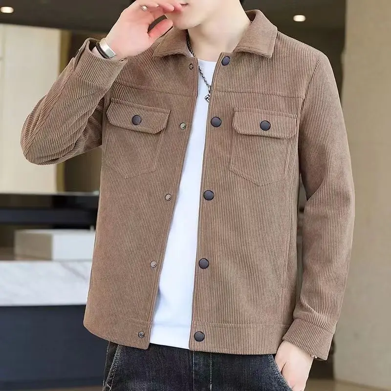 

Corduroy Jacket Men's Casual Fashion Workwear Spring Autumn Men's Slim Trend JJ739