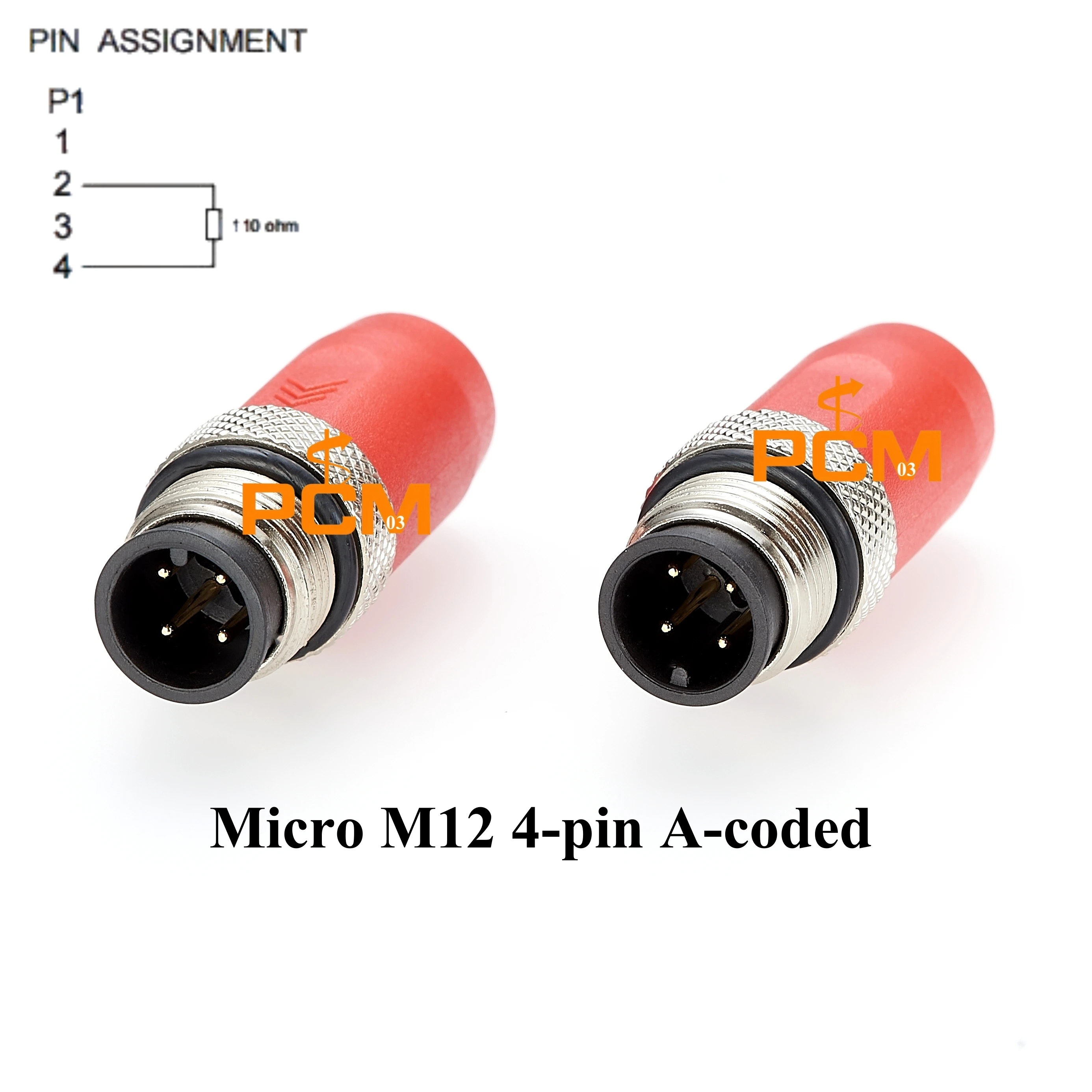 

CC-Link M12 4 Pin connector 110Ω Terminator, Waterproof Termination Resistor for Mitsubishi CC-Link IE TSN/Fieldbus Networks