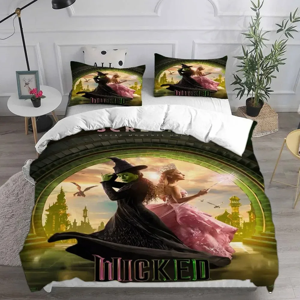 

2-3 Pieces Sets Bedroom Home Decoration Movie Wicked Witch Bedding Sets Comforter Bed Cover Duvet Cover Pillow Case