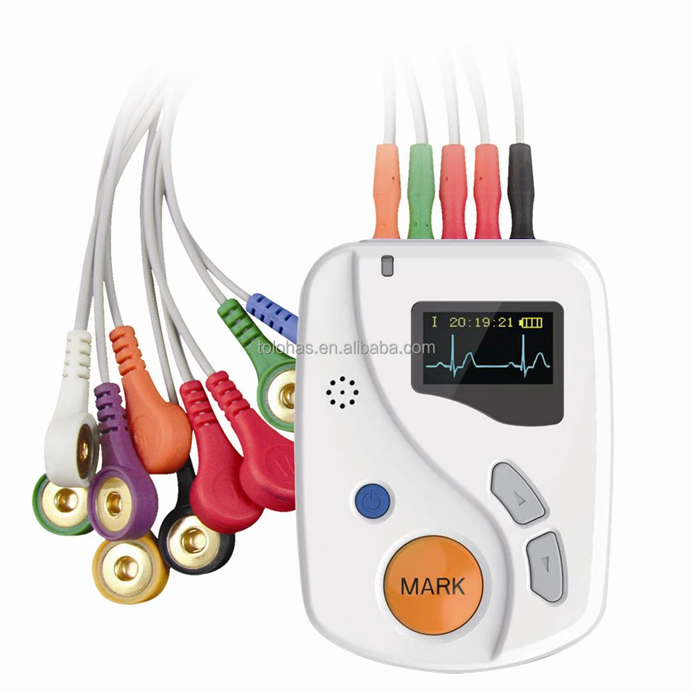 LHCTLC6 Handheld Dynamic ECG Holter 12 Leads    48 Hours   Machine