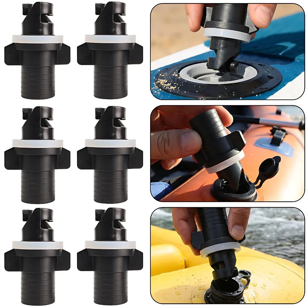 1Pc Raft Foot Pump Screw Hose Adapter Fishing Kayak Accessories Inflatable Boat Connector Air Valve Caps Water Sports Tools