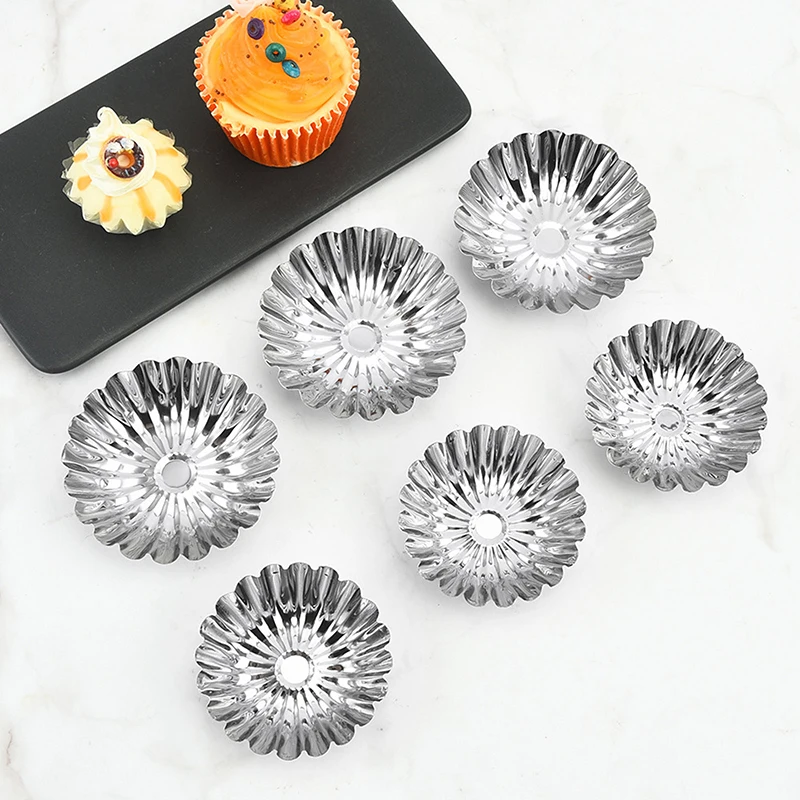 Creative Shape Stainless Steel Cake Cup Bakeware Baking Mold Muffin Cupcake Pudding Bowl Cake Egg Tart Mold Muffin Cup