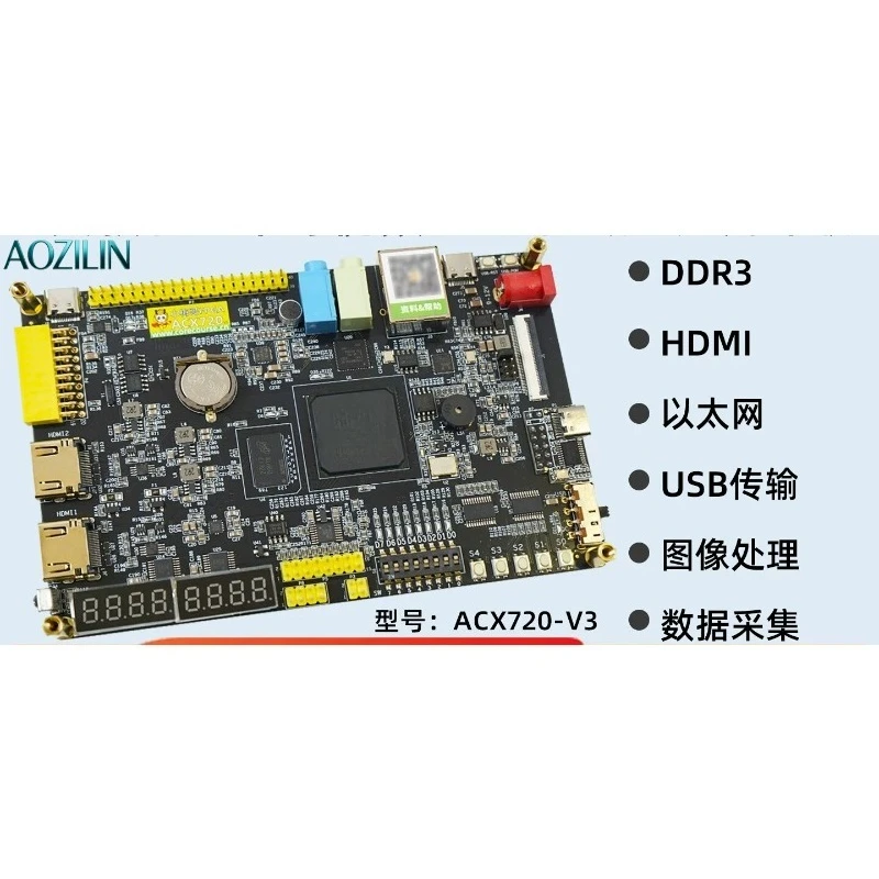 

AOZILIN A7 Series FPGA Development Board ACX720 with DDR3 HDMI Ethernet USB for Learning & Projects