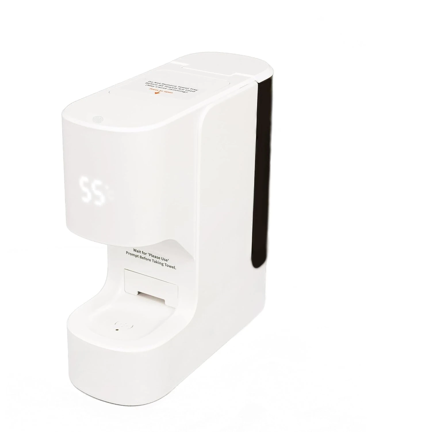

55°C Constant Temperature, 20 Compressed Towels, Smart Voice Alerts, Auto Heating & Dispensing, White