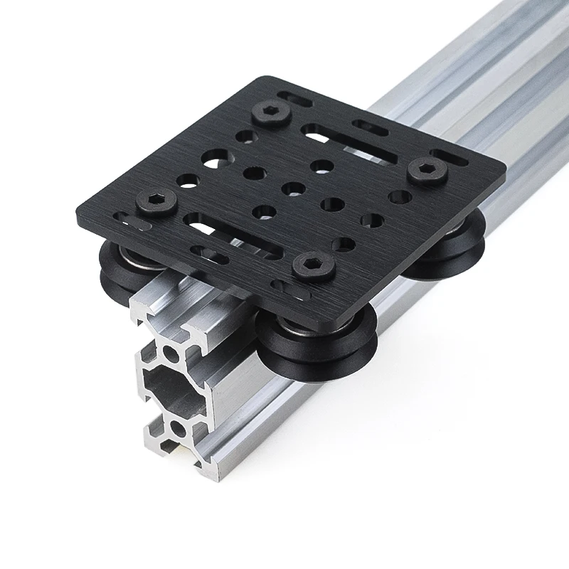 Openbuilds CNC 라우터 기계 3D 프린터 부품 용 알루미늄 V 슬롯 갠트리 플레이트 20mm 65.5mm X 65.5mm X 3mm