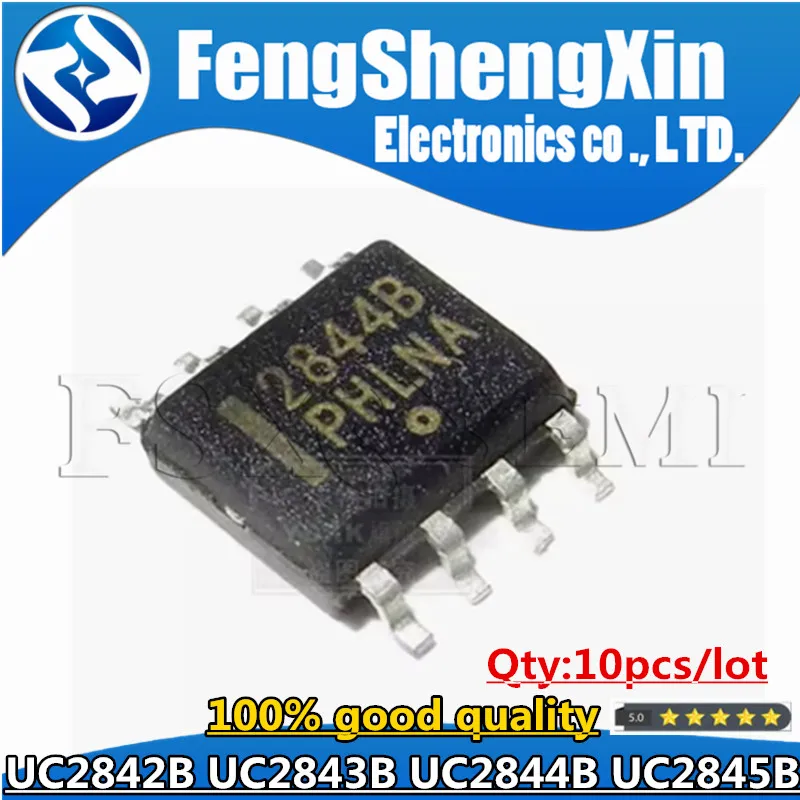 

10pcs/lot UC2843 2843B UC2843B UC2843BD1R2G SOP-8 UC2842B UC2844B UC2845B 2842B 2844B 2845B Chips