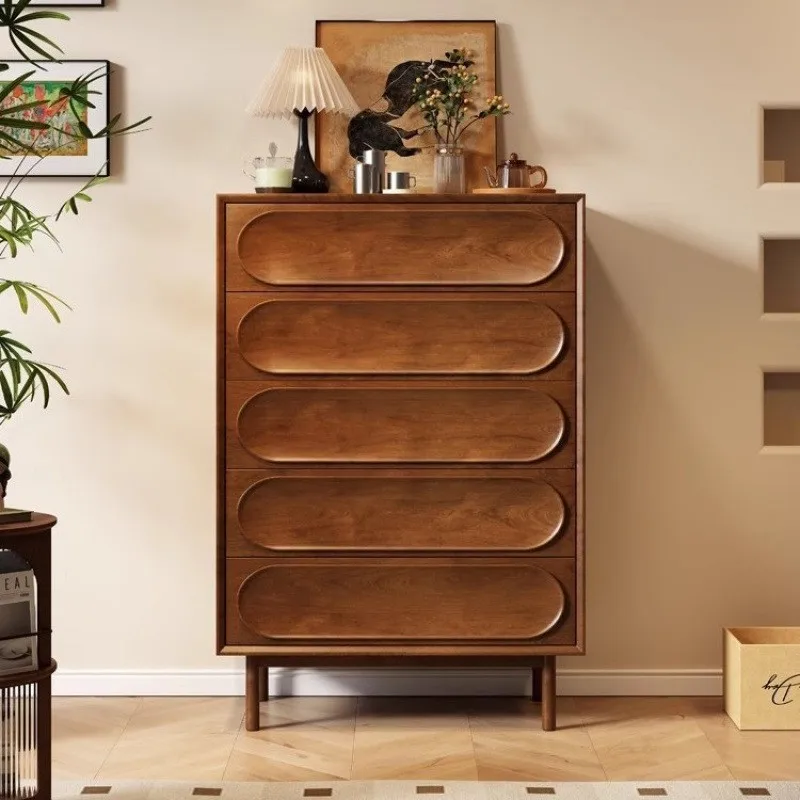 DSA antique chest cabinet solid wood retro five or six chest cabinet cabinet drawer bedroom storage living room porch