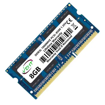 Paměti VEHT DDR3 DDR3L 2GB 4GB 8GB SODIMM RAM 8500 10600 12800 204Pin PC3 1,5V PC3L 1,35V 1066 1333 1600MHz pro notebooky 8 nejlepší prodej 1x16GB ddr3 - №1