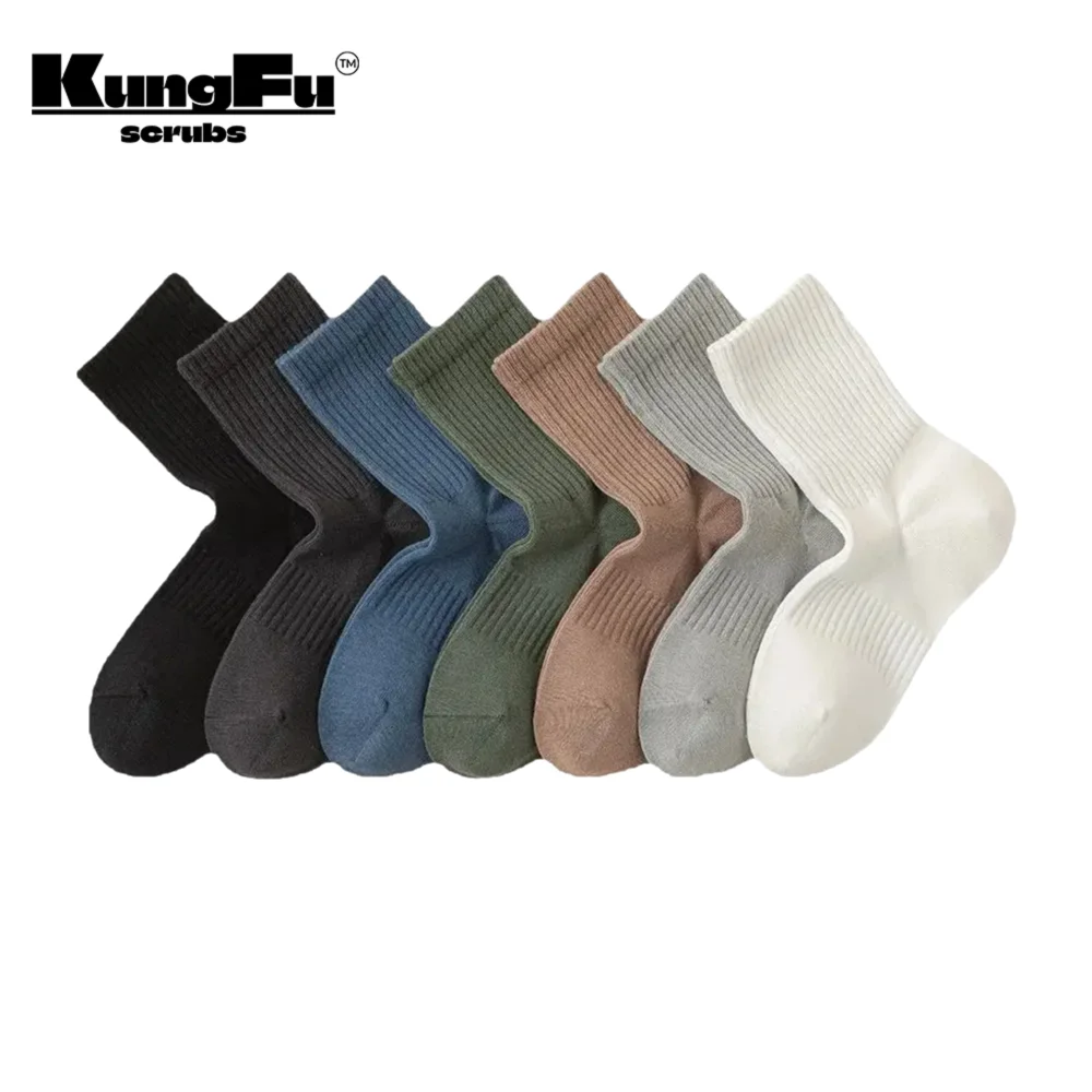 

hot item Socks Natural ramie-cotton Socks Men solid color Short Socks Autumn winter Soft Breathable multicolored choose