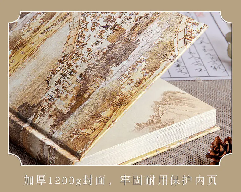 A5-Notizbuch, vollfarbig, blanko, Tagebuch „The Forbidden City Cultural Creative Gifts“, im chinesischen Stil, Ins Literary Vertical Line Diary – Detail 5