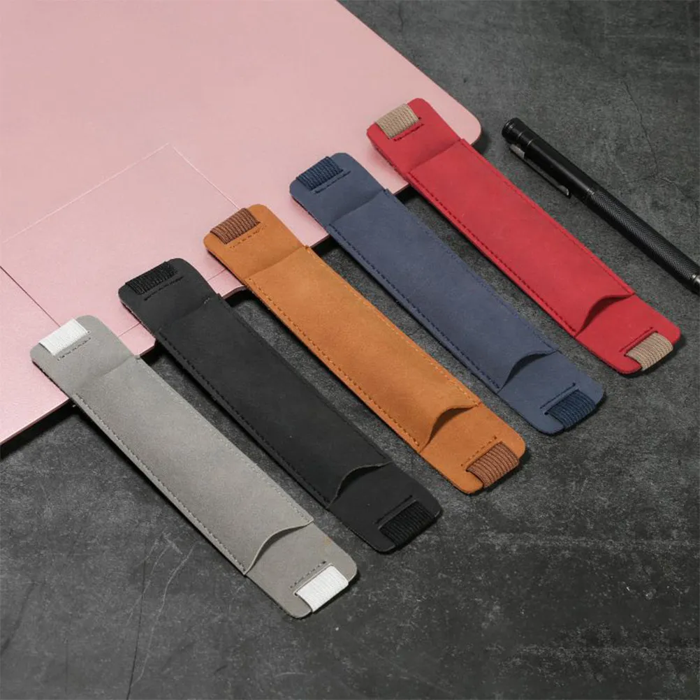 

5Pcs Business Ballpoint Pen Protector Sleeve with Elastic Band for Notebook Premium PU Pen Holder Pouch Storage Case