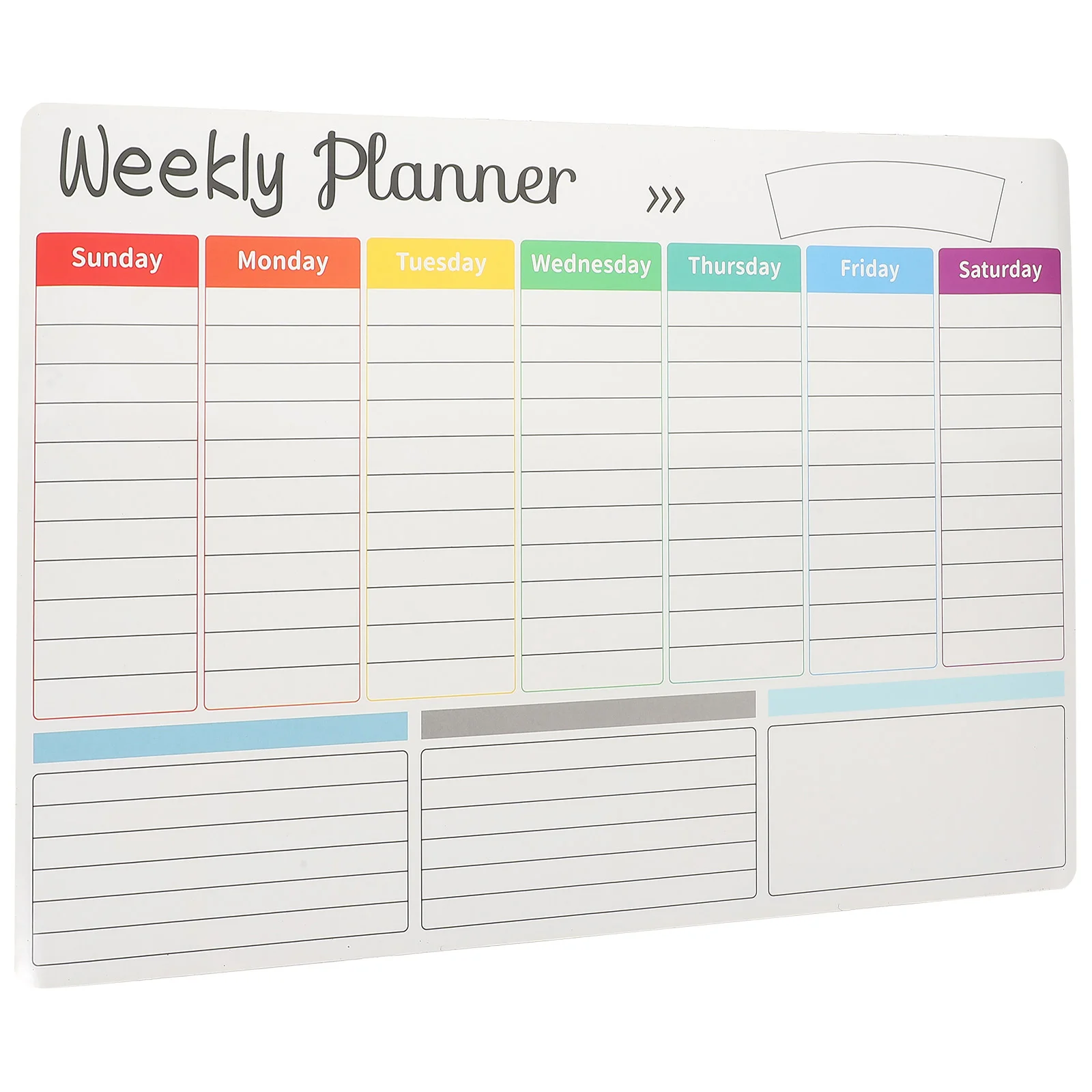 Magnetic Whiteboard Schedule Message Fridge Monthly Calendar Dry Erase Refrigerator Planning Work