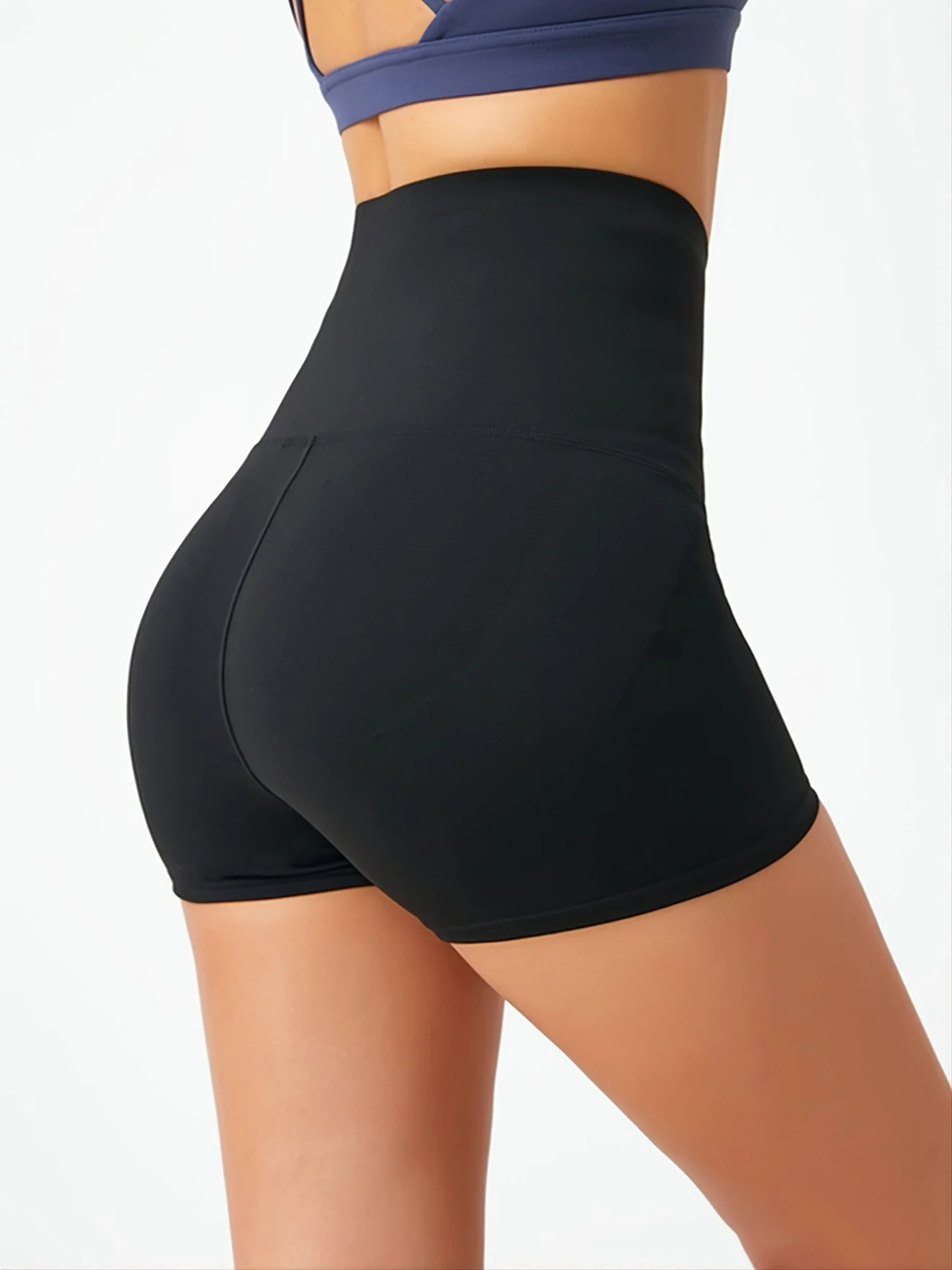 กางเกงโยคะขาสั้นเอวสูง กระชับ แห้งเร็ว กางเกงกีฬาแบบติดกระดุม ระบายอากาศได้ดี เหมาะสำหรับฤดูใบไม้ผลิและฤดูร้อน ทรงบาง