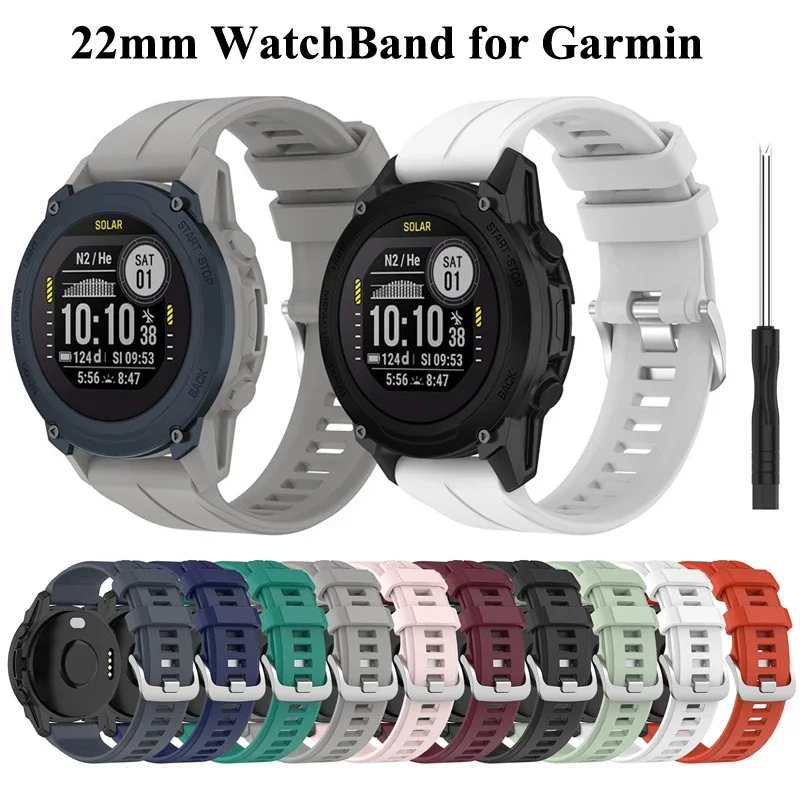 

22mm Sport Wrist Strap for Garmin Forerunner 955 945 935 Bracelet For instinct fenix 5 6 7 pro Smart Watch Band Sapphire Correa