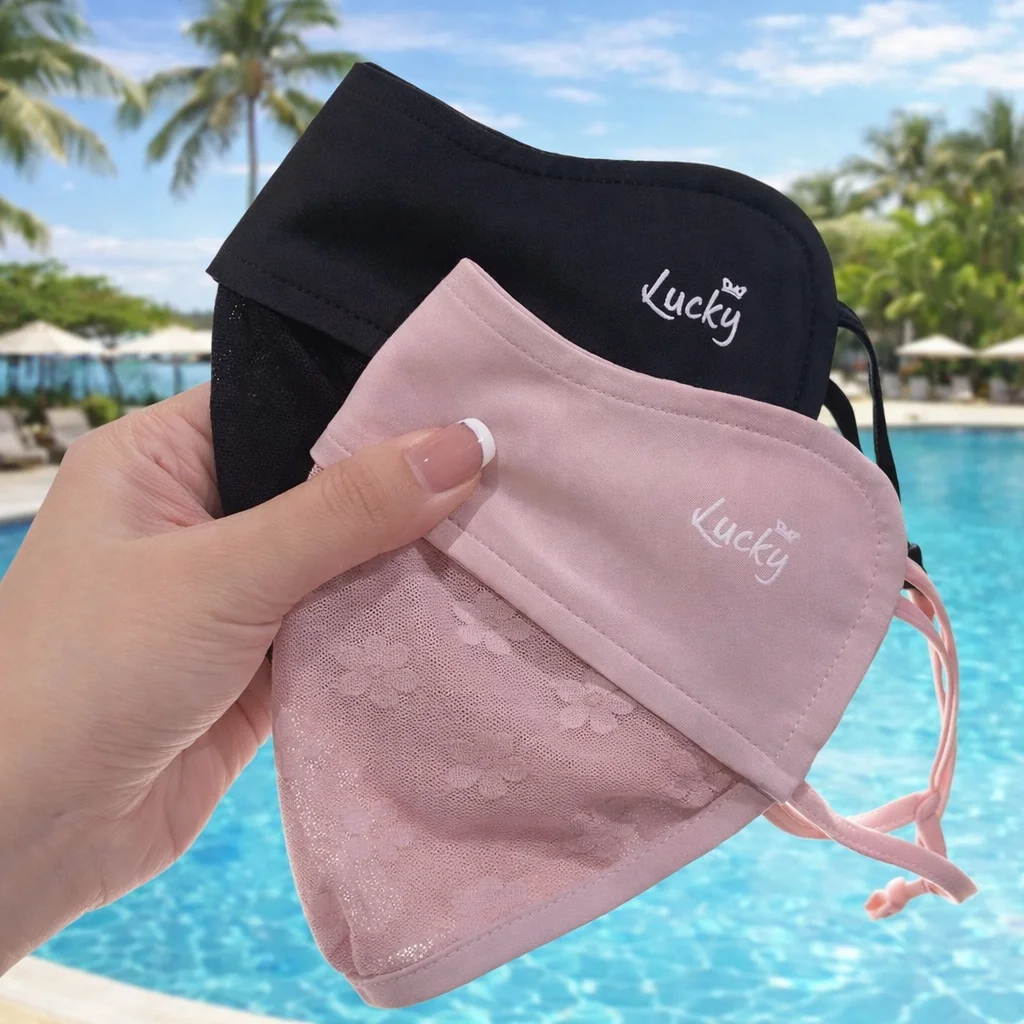 New Fashion Portable Breathable Ice Silk Mask Anti-UV Dustproof Riding Face Mask Washable Mesh Face Cover Scarf Outdoor Sports