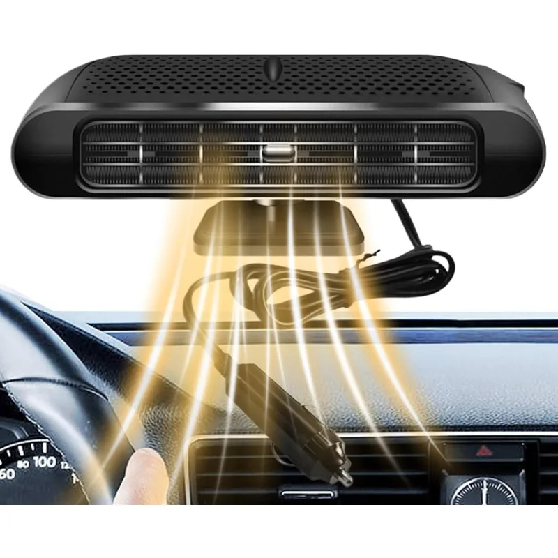 Windscreen Dashboard Defroster 12V 150W Car Heater Portable Heating Fan Electric Rechargeable for Auto Sedans SUV