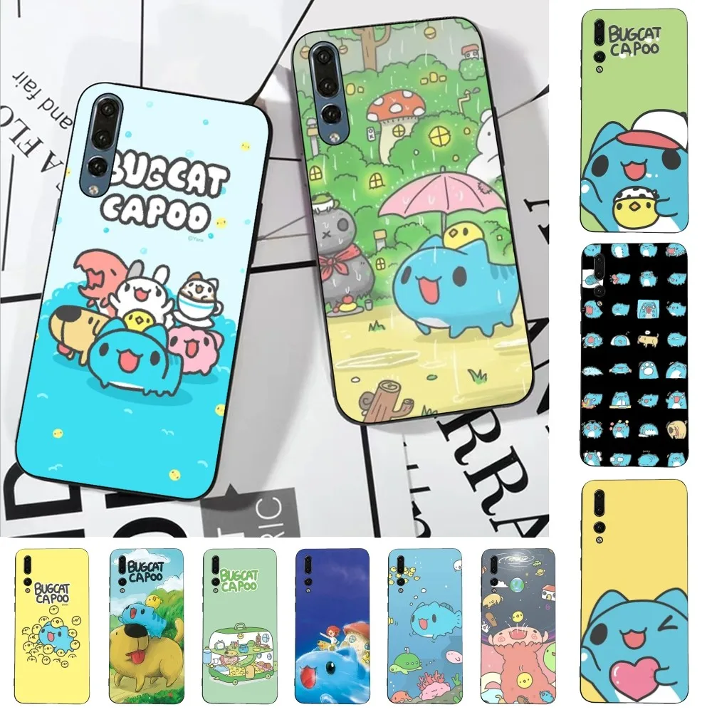 Bugcat Capoo Cartoon Phone Case For Huawei P 8 9 10 20 30 40 50 Pro Lite Psmart Honor 10 Lite 70 Mate 20lite