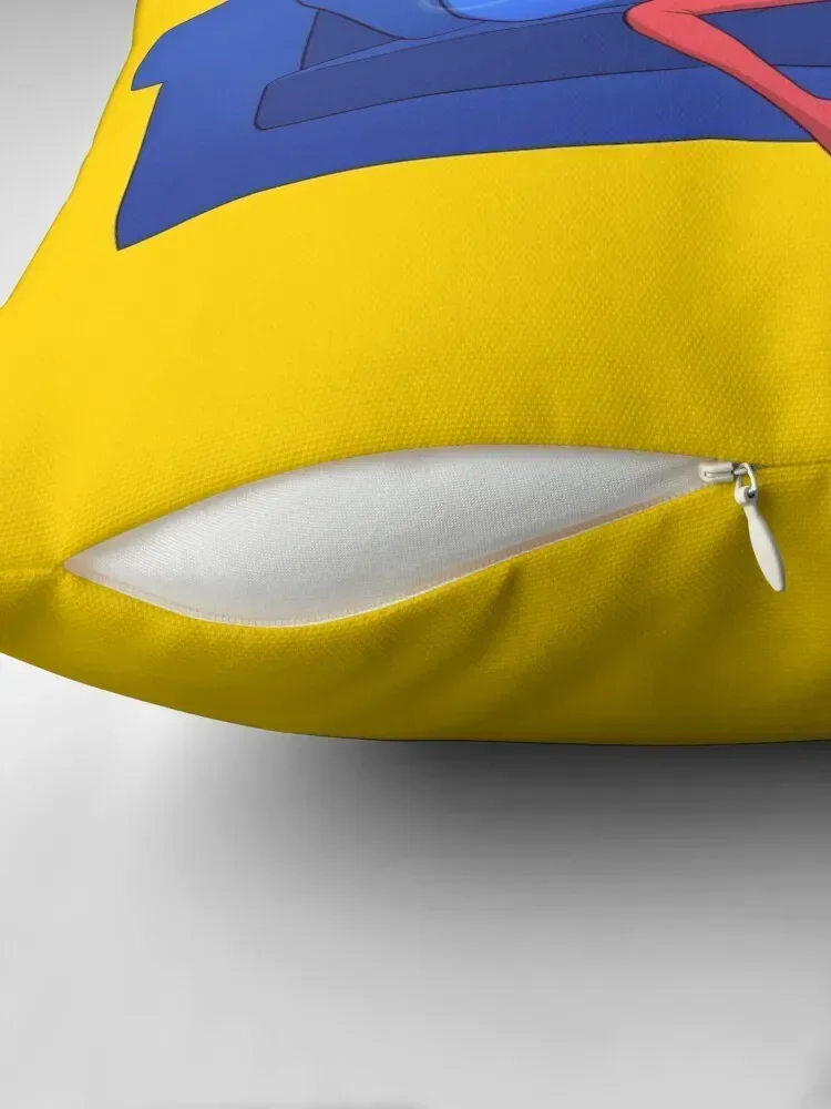 SMILING FRIENDS - Flirting Alan, bliblie, Pim, Grim, Gleb or Glep(author's art) Throw Pillow 2