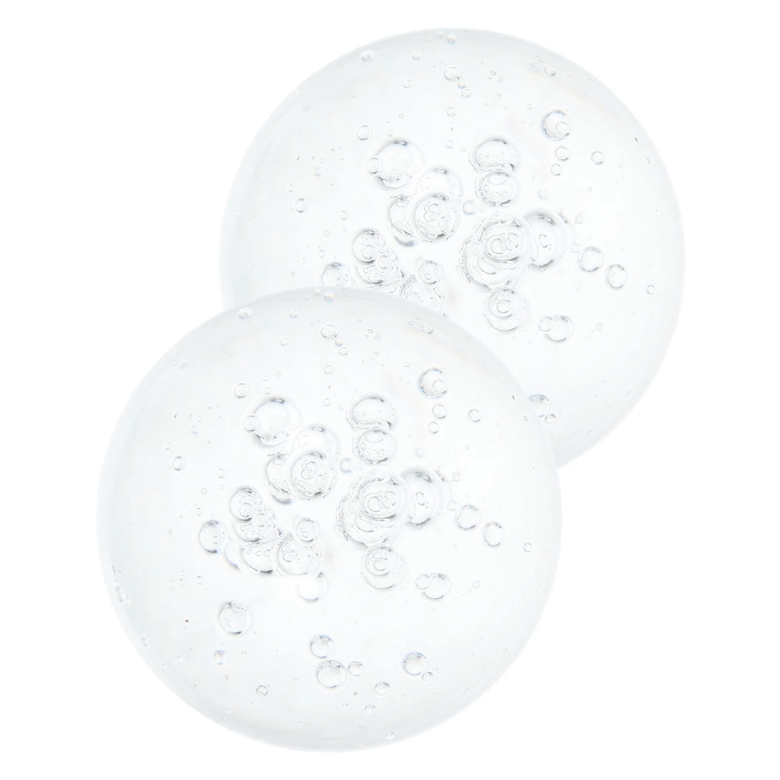 

2Pcs Crystal Glass Bubble Globe Balls Feng Shui Decorative Glass Orbs for Indoor Outdoor Fountain Meditation Desk