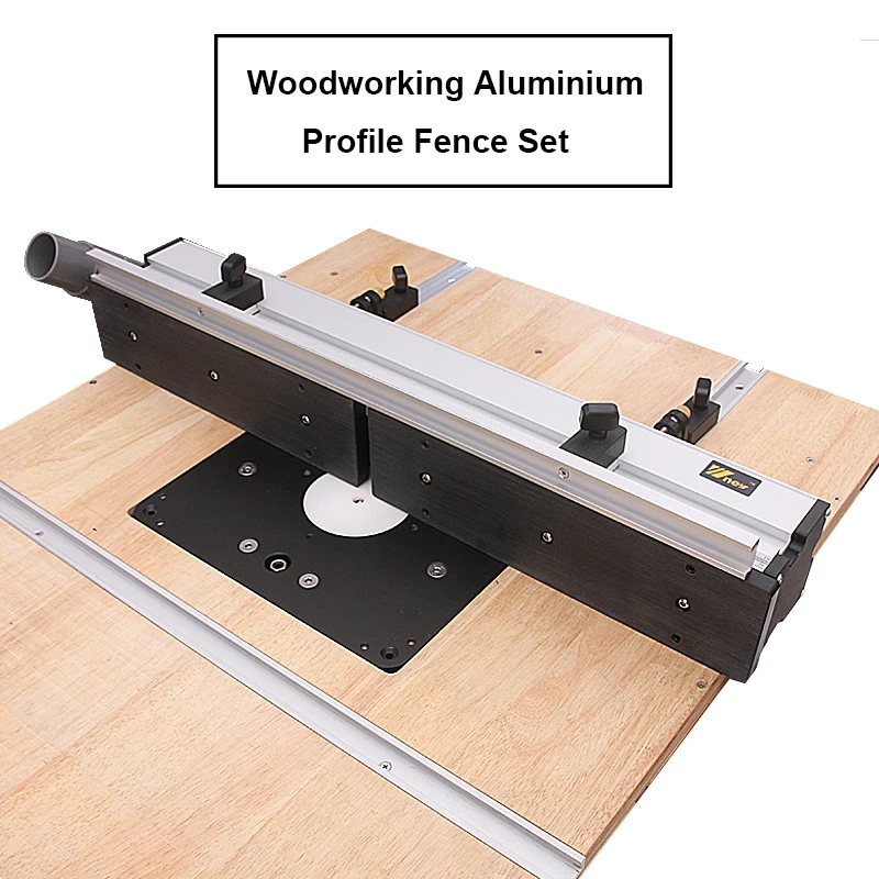 Woodworking Aluminium Profile Fence with Sliding Brackets Tools for Wood Work Router Table Saw Table DIY Woodworking Workbenches