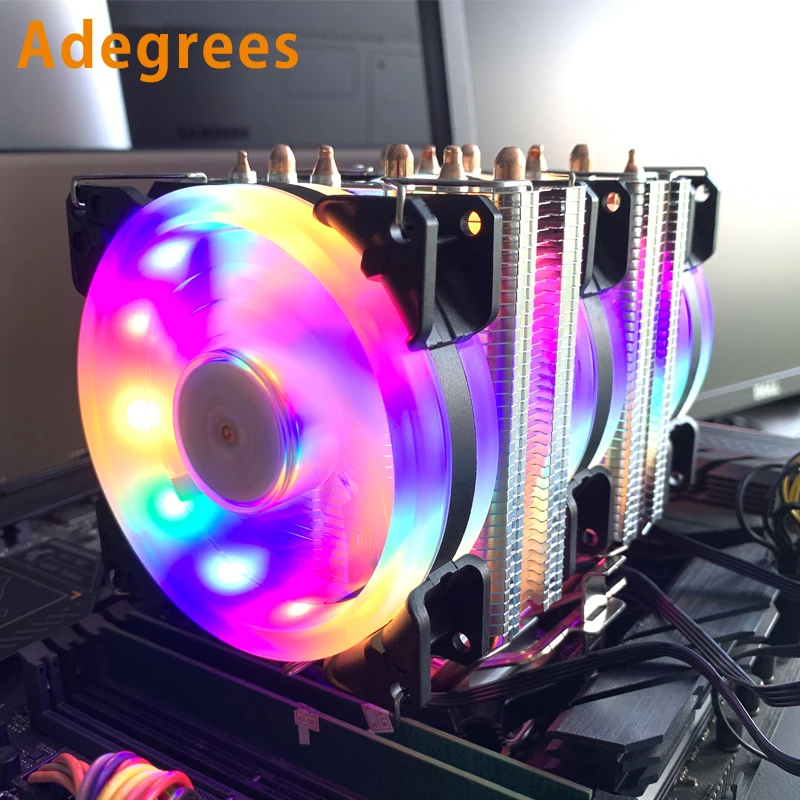 6 heatpipes x99 cpu refrigerador de ar 4pin thermalright pc radiador para intel lga 1150 1151 1156 1366 1700 2011 am3 am4 am5 ventilador