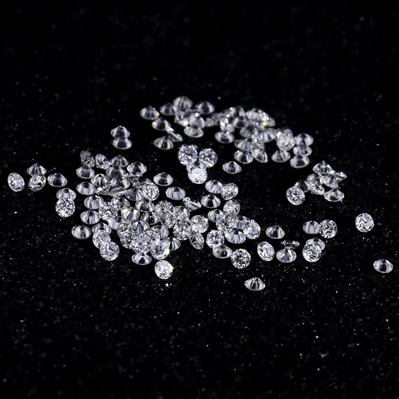 Round Brilliant Cut Loose Gemstone DEF Color VS Melee HPHT 1.5mm Lab Grown Diamond