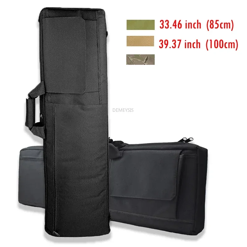 

85cm / 100cm Tactical Rifle Carry Bag with Cushion Pad Outdoor Shooting Hunting Gun Protection Backpack Combat Gun Case Bags