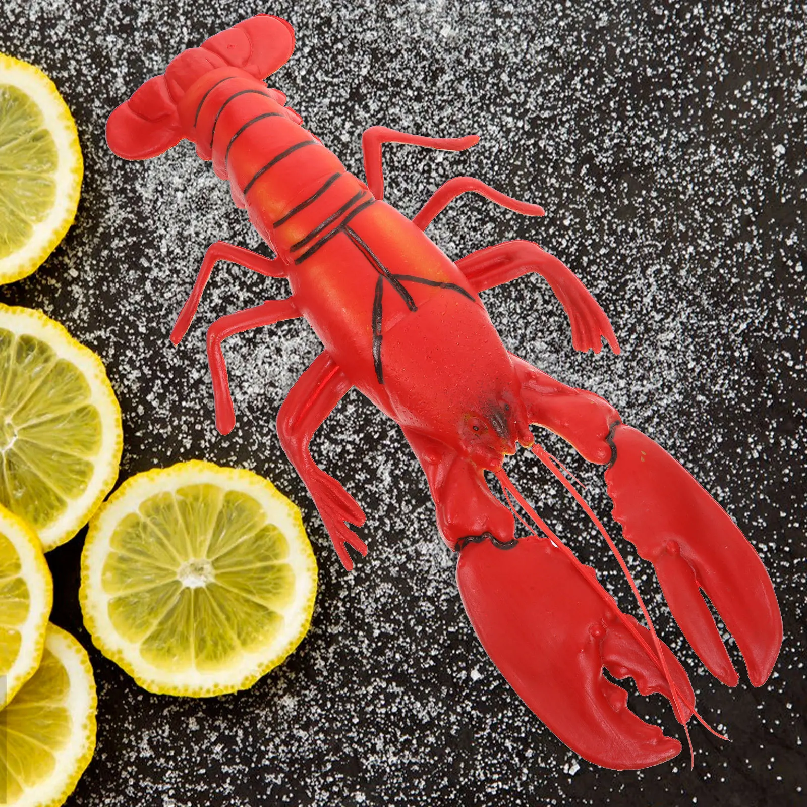 

20 Inch Large Plastic Lobster Fake Seafood For Display Photography Prop Artificial Marine Animal Montessori