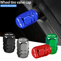 4Pcs Car Wheel Tire Valve Caps Metal Waterproof Dust Covers For Hyundai NLINE I30 I20 I10 Venue Veloster Tucson Ioniq IX35 IX20