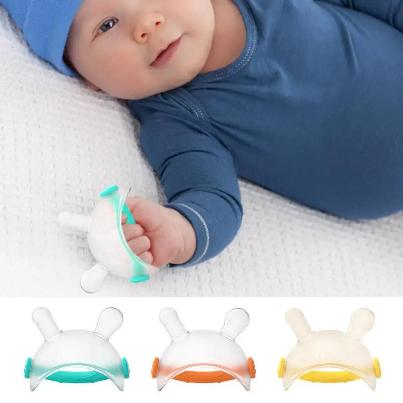 

Toddler Teething Toys Kids Soothing Teether Toy With Cartoon Rabbit Shape Toddler Chew Toys For Recreation Playing Pacifying