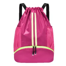 Basketball-, Fußball- oder Schwimmtasche mit Trocken-Nass-Trennung, Badeanzug-Aufbewahrungstasche, Sportrucksack für Training und Fitness mit Kordelzug