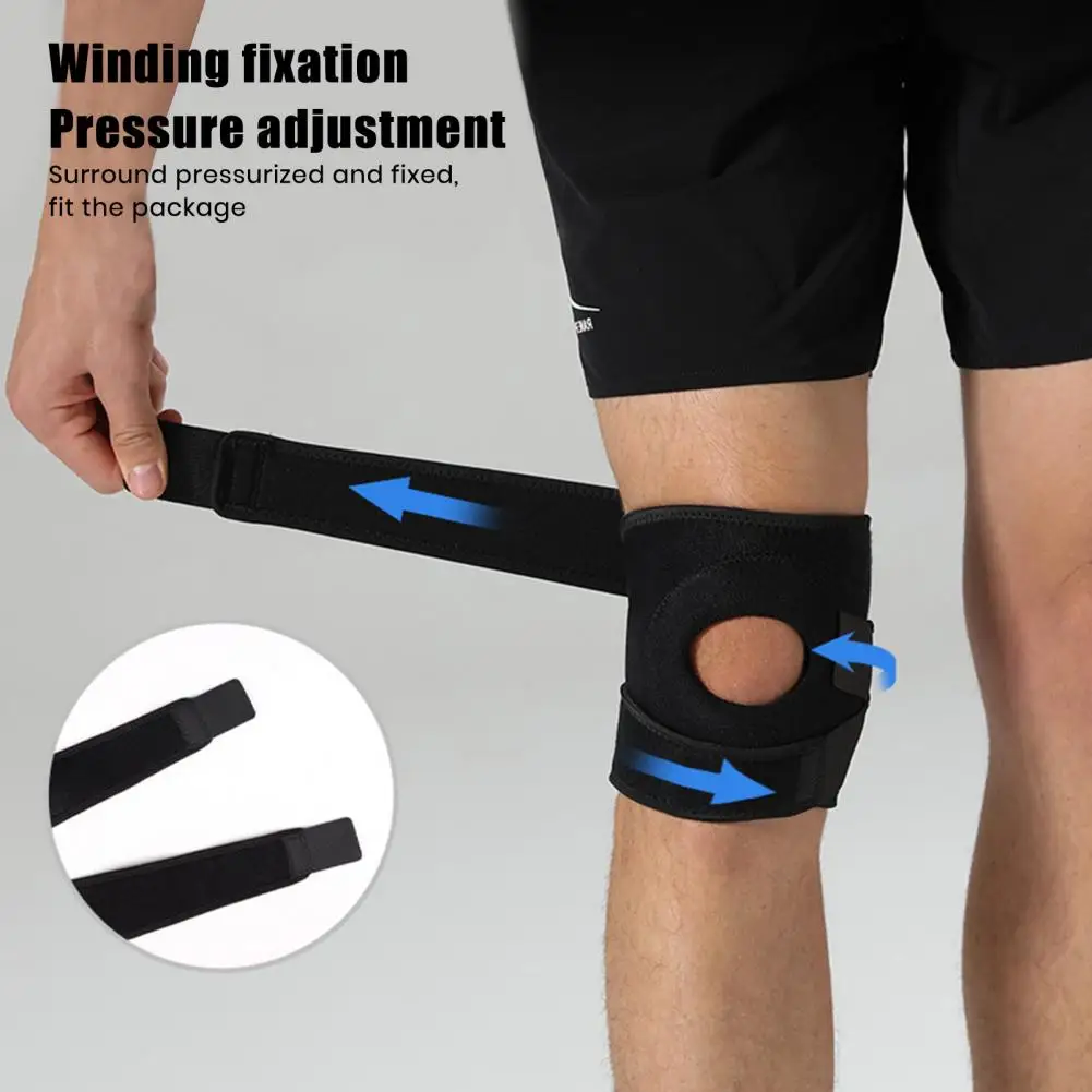 

Sports Knee Brace Knees Pain Support Adjustable Elastic Knee Guard Breathable Fitness Knee Support for MCL Meniscus Tear