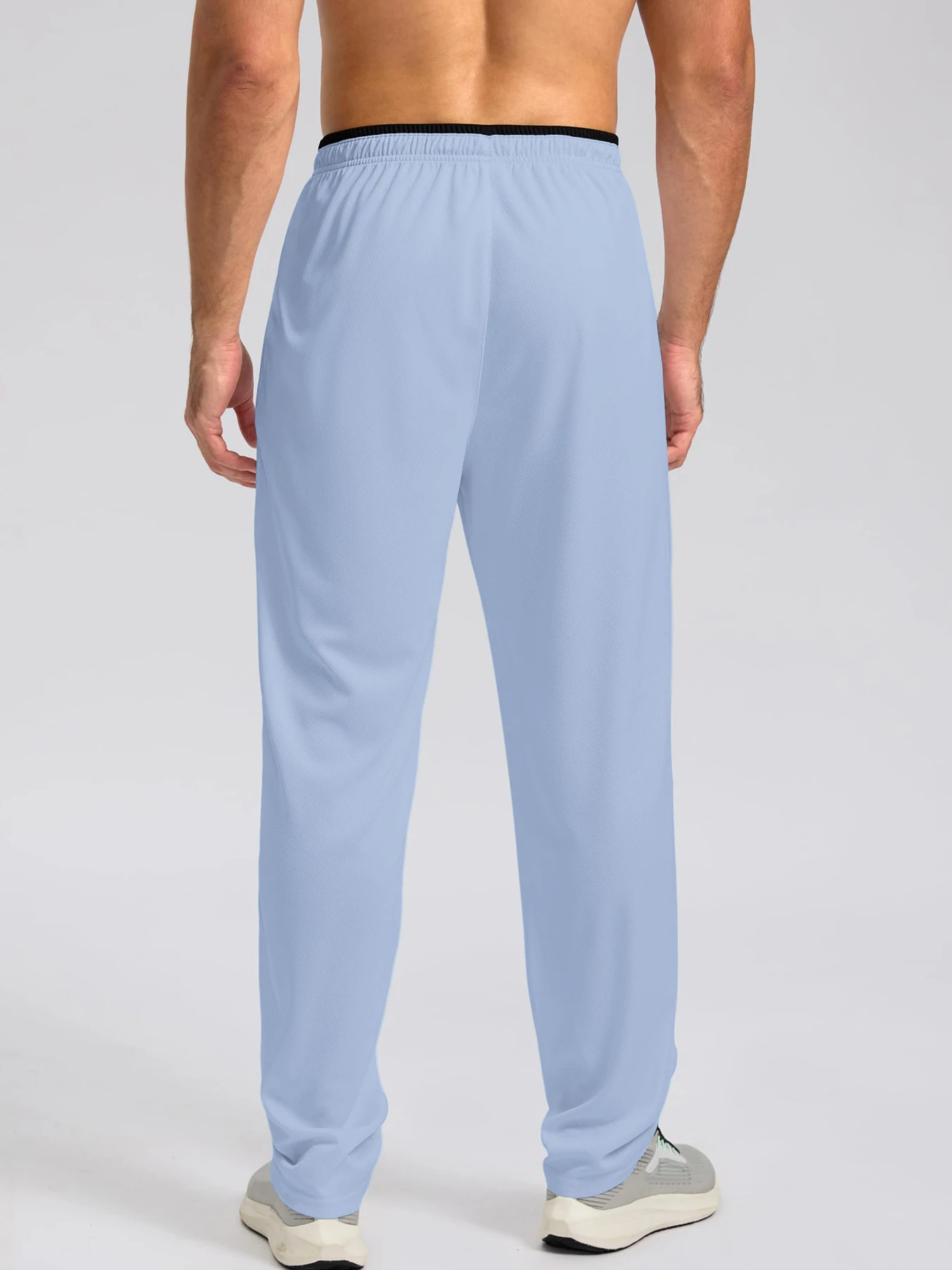 Schnell trocknende, atmungsaktive, leichte Activewear-Hose für Herren mit elastischem Bund und Reißverschlusstaschen für Fitnessstudio, Freizeit, Fitness, Laufen, Wandern – Detail 10